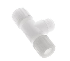 14x12mm & G1/2'' PVDF T-Shape Tee Compression Fitting with Male Threads 10 bar