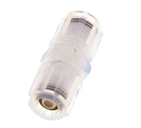 Racor de compresión recto de 6x4 mm y PFA con rosca hembra 10 bar