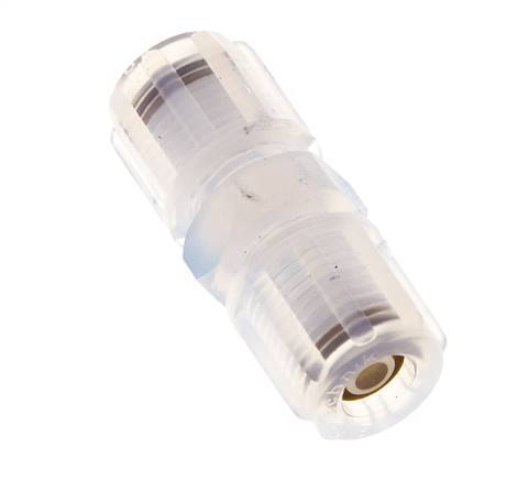 Racor de compresión recto de 6x4 mm y PFA con rosca hembra 10 bar