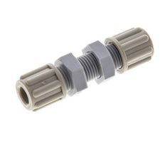 Racor de compresión recto de 6x4mm PA Pasamuros 10 bar [2 Piezas]