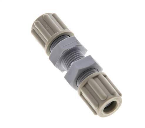 Racor de compresión recto de 6x4mm PA Pasamuros 10 bar [2 Piezas]
