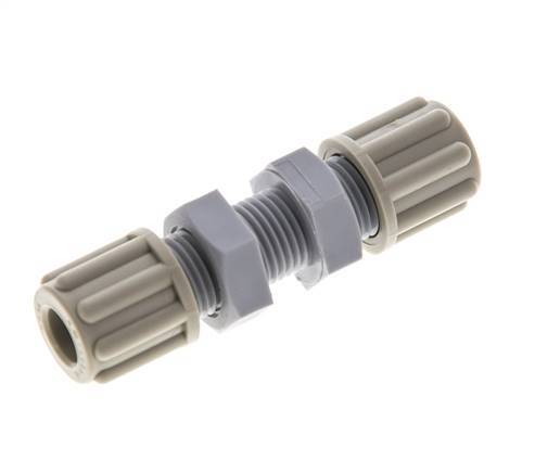Racor de compresión recto de 6x4mm PA Pasamuros 10 bar [2 Piezas]