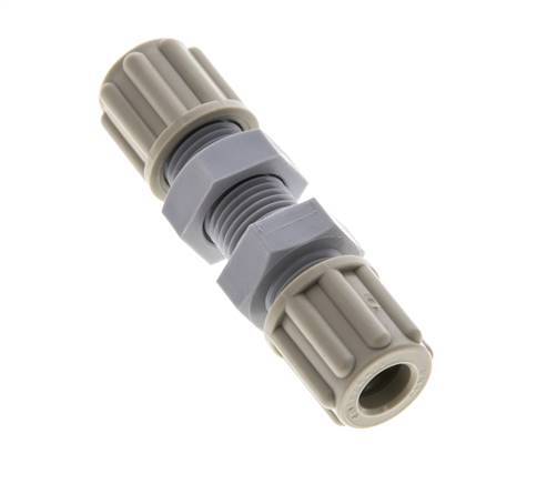 Racor de compresión recto de 6x4mm PA Pasamuros 10 bar [2 Piezas]