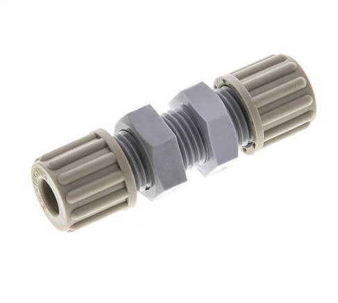 Racor de compresión recto 8x6mm PA Pasamuros 10 bar [2 Piezas]