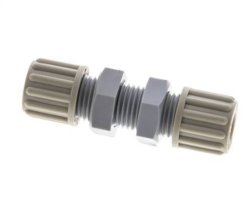 Racor de compresión recto 8x6mm PA Pasamuros 10 bar [2 Piezas]