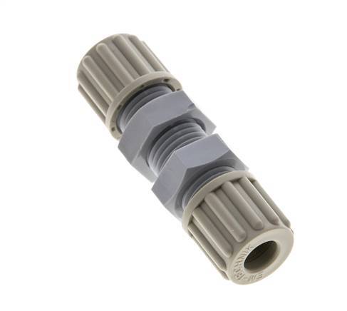 Racor de compresión recto 8x6mm PA Pasamuros 10 bar [2 Piezas]