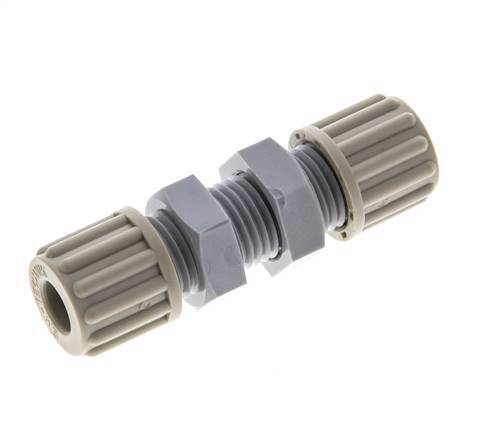 Racor de compresión recto 8x6mm PA Pasamuros 10 bar [2 Piezas]