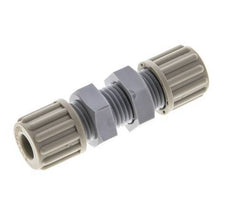 Racor de compresión recto 8x6mm PA Pasamuros 10 bar [2 Piezas]
