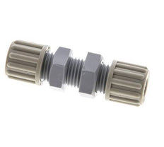 Racor de compresión recto 8x6mm PA Pasamuros 10 bar [2 Piezas]