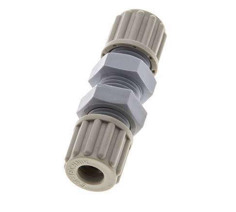 Racor de compresión recto 8x6mm PA Pasamuros 10 bar [2 Piezas]