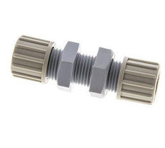Racor de compresión recto de PA 10x8mm Bulkhead 10 bar [2 Piezas]