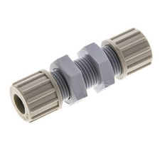 Racor de compresión recto de PA 10x8mm Bulkhead 10 bar [2 Piezas]