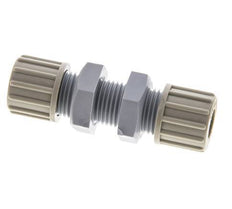 Racor de compresión recto de PA 10x8mm Bulkhead 10 bar [2 Piezas]