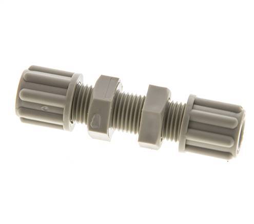 Racor de compresión recto de PP de 6x4mm 10 bar [2 piezas]