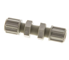 Racor de compresión recto de PP de 6x4mm 10 bar [2 piezas]