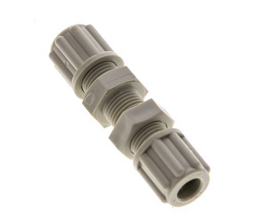 Racor de compresión recto de PP de 6x4mm 10 bar [2 piezas]