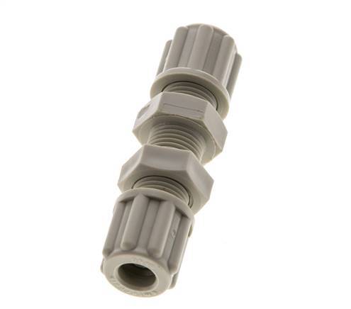 Racor de compresión recto de PP de 6x4mm 10 bar [2 piezas]