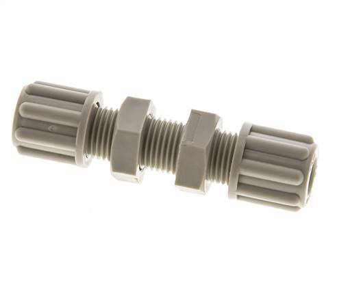 Racor de compresión recto de PP de 6x4mm 10 bar [2 piezas]