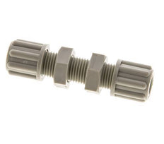 Racor de compresión recto de PP de 6x4mm 10 bar [2 piezas]