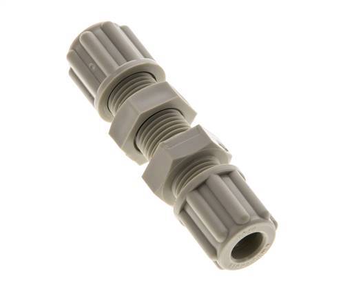 Racor de compresión recto de PP de 6x4mm 10 bar [2 piezas]