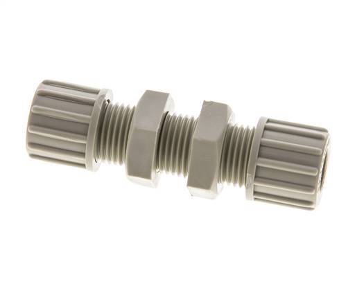 10x8mm PP Racor recto de compresión Pasamuros 10 bar