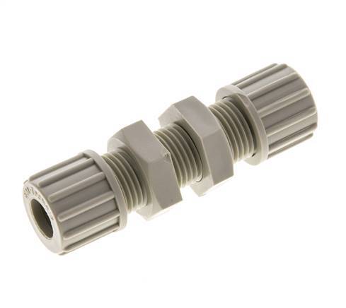 10x8mm PP Racor recto de compresión Pasamuros 10 bar