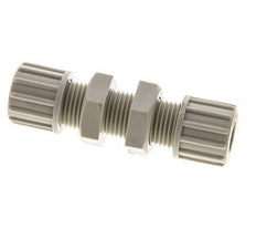 10x8mm PP Racor recto de compresión Pasamuros 10 bar