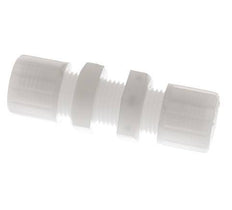 Racor de compresión recto 10x8mm PVDF Pasamuros 10 bar