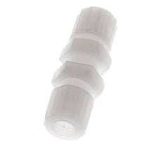 Racor de compresión recto 10x8mm PVDF Pasamuros 10 bar