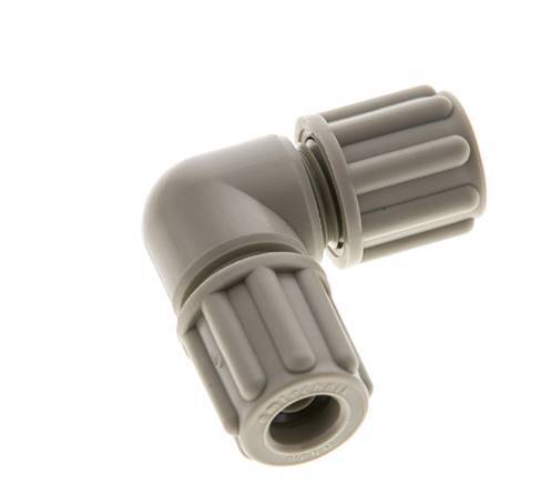 Accesorio de compresión de PP de 6x4mm 10 bar [2 piezas]