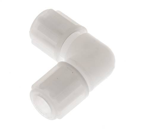 Racor de compresión acodado 6x4mm PVDF 10 bar
