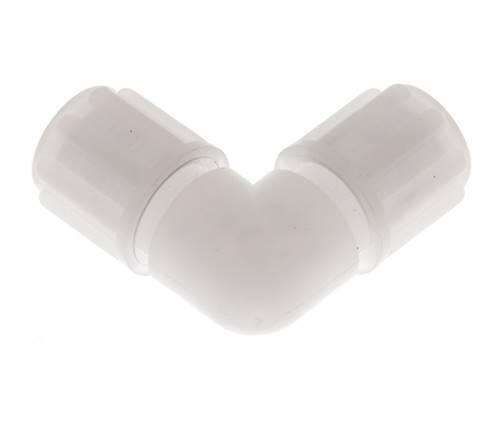 Racor de compresión acodado 6x4mm PVDF 10 bar