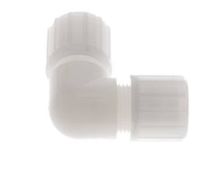 Racor de compresión codo 14x12mm PVDF 10 bar