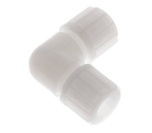 Racor de compresión codo 14x12mm PVDF 10 bar
