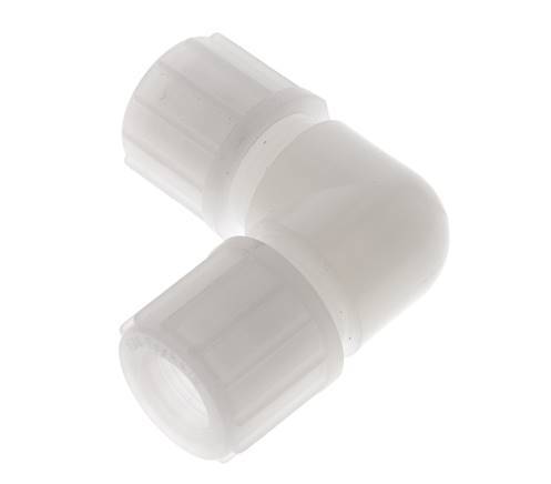 Racor de compresión codo 14x12mm PVDF 10 bar