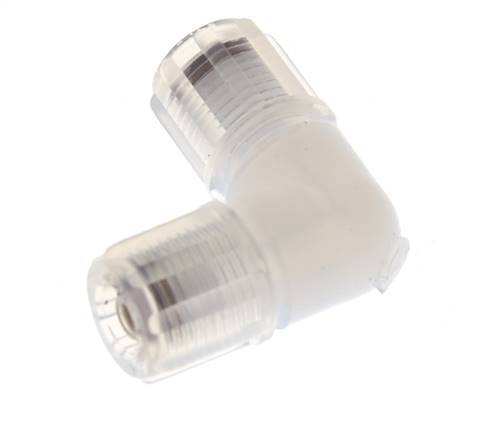 Accesorio de compresión codo 6x4mm y PFA con rosca hembra 10 bar