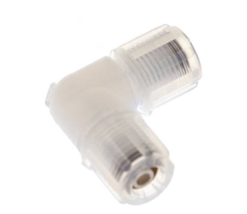 Accesorio de compresión codo 6x4mm y PFA con rosca hembra 10 bar