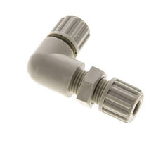 8x6mm PP Codo Compresión Racor Pasamuros 10 bar
