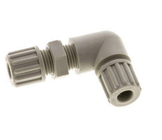 8x6mm PP Codo Compresión Racor Pasamuros 10 bar
