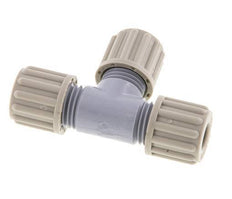 Accesorio de compresión en T de PA 8x6mm 10 bar [2 piezas]