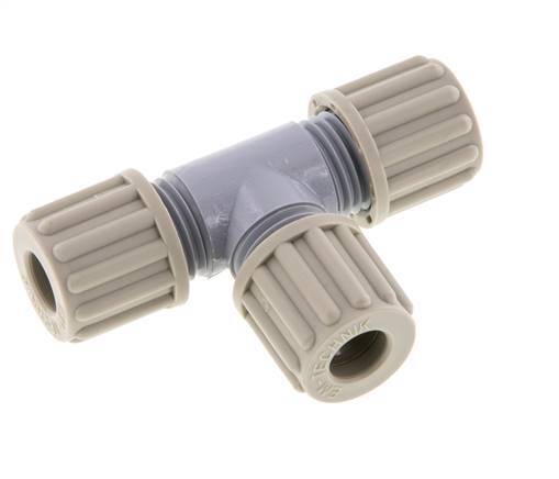Accesorio de compresión en T de PA 8x6mm 10 bar [2 piezas]