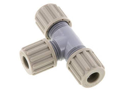 Accesorio de compresión en T de PA 8x6mm 10 bar [2 piezas]