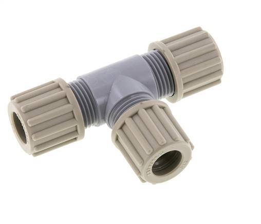 Racor de compresión en T 12x9mm PA 10 bar
