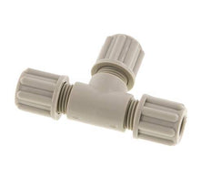 Accesorio de compresión en T de PP de 6x4 mm 10 bar