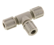 Accesorio de compresión en T de PP de 6x4 mm 10 bar