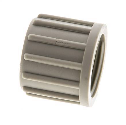 6x4mm (M10x1) Tuerca de Unión de PVDF Moleteada [5 Piezas]