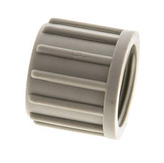 6x4mm (M10x1) Tuerca de Unión de PVDF Moleteada [5 Piezas]