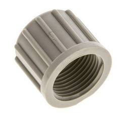 6x4mm (M10x1) Tuerca de Unión de PVDF Moleteada [5 Piezas]