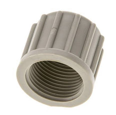 6x4mm (M10x1) Tuerca de Unión de PVDF Moleteada [5 Piezas]