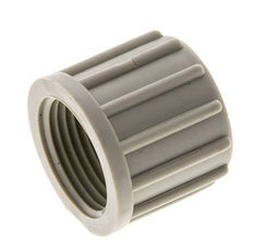 6x4mm (M10x1) Tuerca de Unión de PVDF Moleteada [5 Piezas]